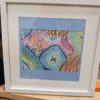mini tableau mer tons bleus