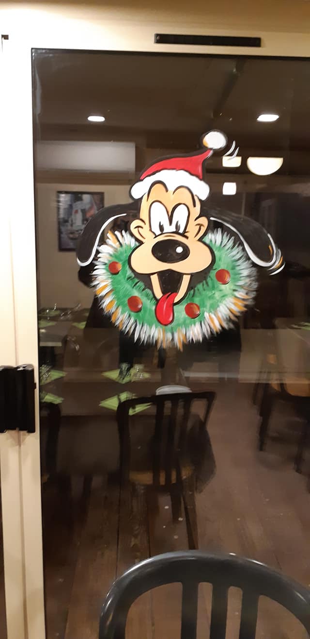 détail vitrine de Noël